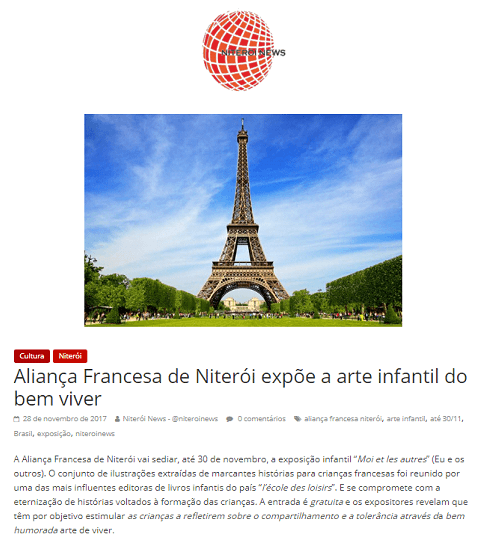 Aliança Francesa Niterói no Niterói News