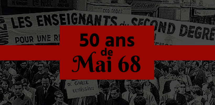 Projeção e debate: 50 anos do movimento Maio de 68